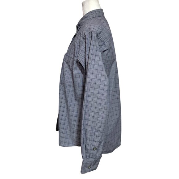 Vintage Patagonia Shirt Womens Size S Button Up Blue Plaid Long Sleeved Cotton - Picture 4 of 12